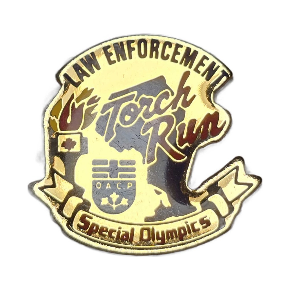 Torch Run Special Olympics Ontario Bag Backpack Jacket Lapel Vest Hat Pin G31